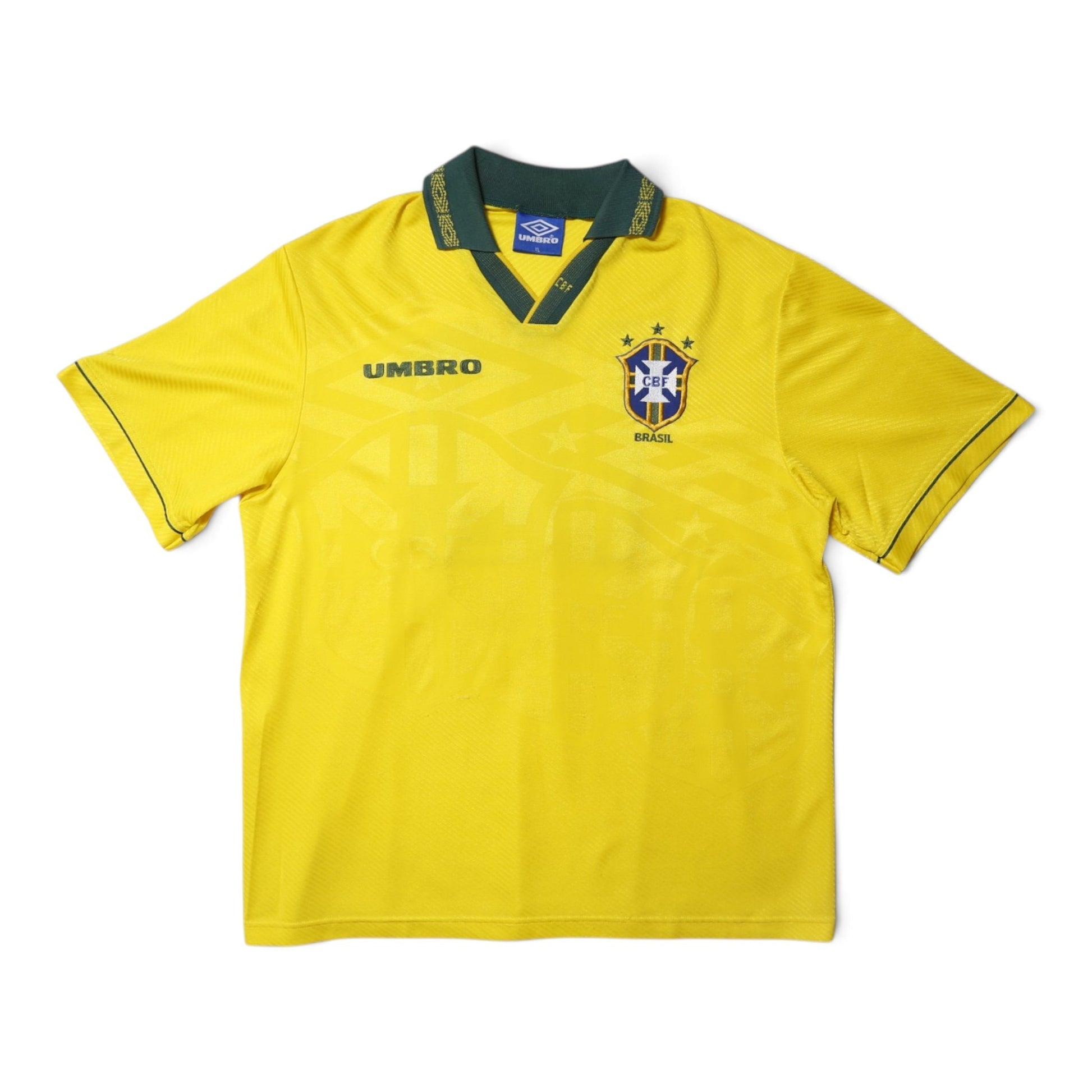 Brazil 1993/94 home shirt front and back view, number 10