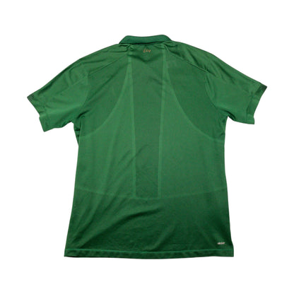 2019/20 Republic of Ireland home shirt back, plain green with NB Dry tag at the hem