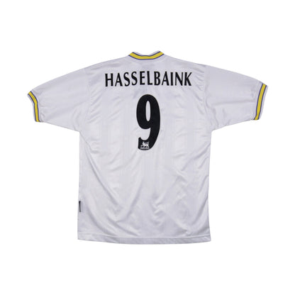 Leeds United home shirt back with Hasselbaink name and number 9