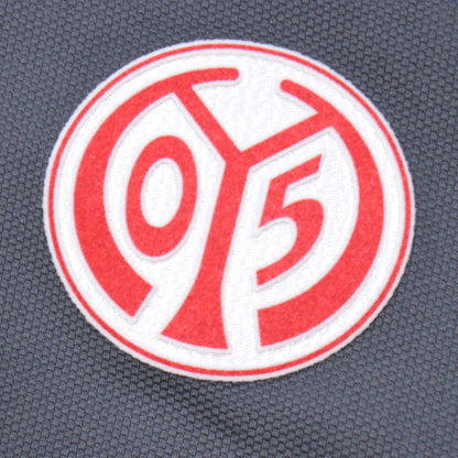 Close-up of the Mainz 05 club crest on the chest