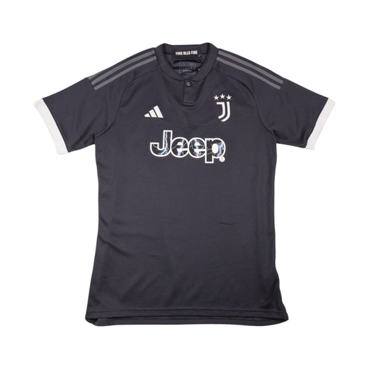 Front view of 2023/24 Juventus third shirt by adidas with Jeep sponsor logo
