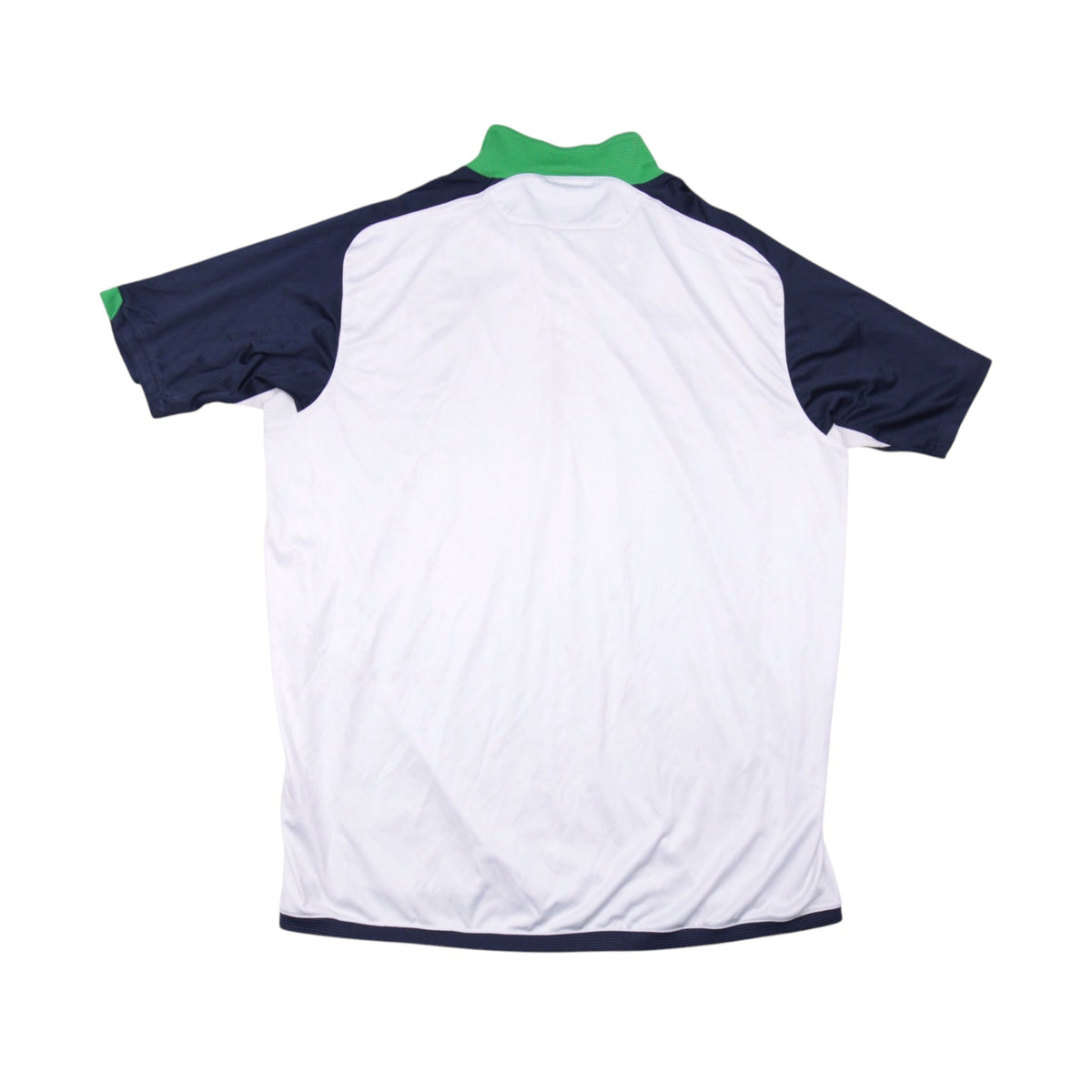 Back of 2009/10 Northern Ireland away shirt, plain with no name or number