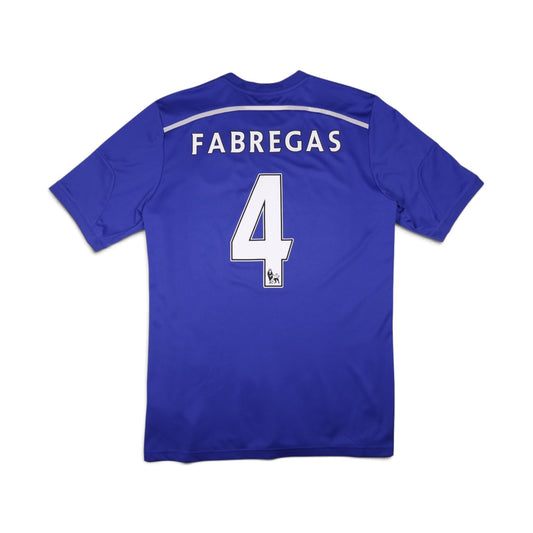 Chelsea 2014/15 home shirt back view with Fabregas number 4 printing