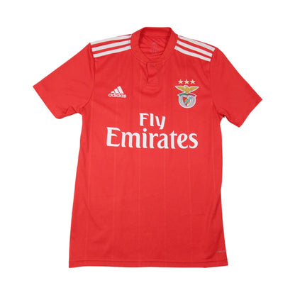 Front view of 2018/19 Benfica adidas home shirt with Fly Emirates sponsor