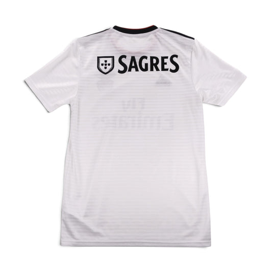 Benfica 2018/19 away shirt back with Sagres sponsor across the upper back