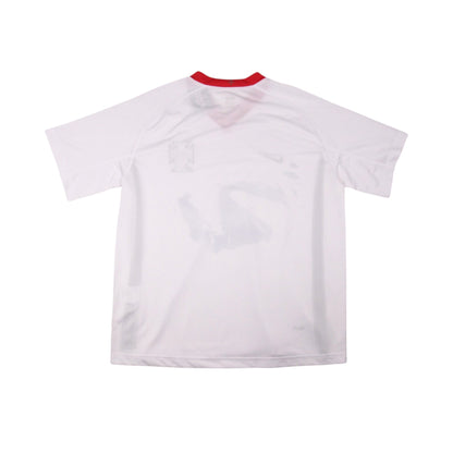 2008/10 Portugal away shirt back view, plain white with red collar