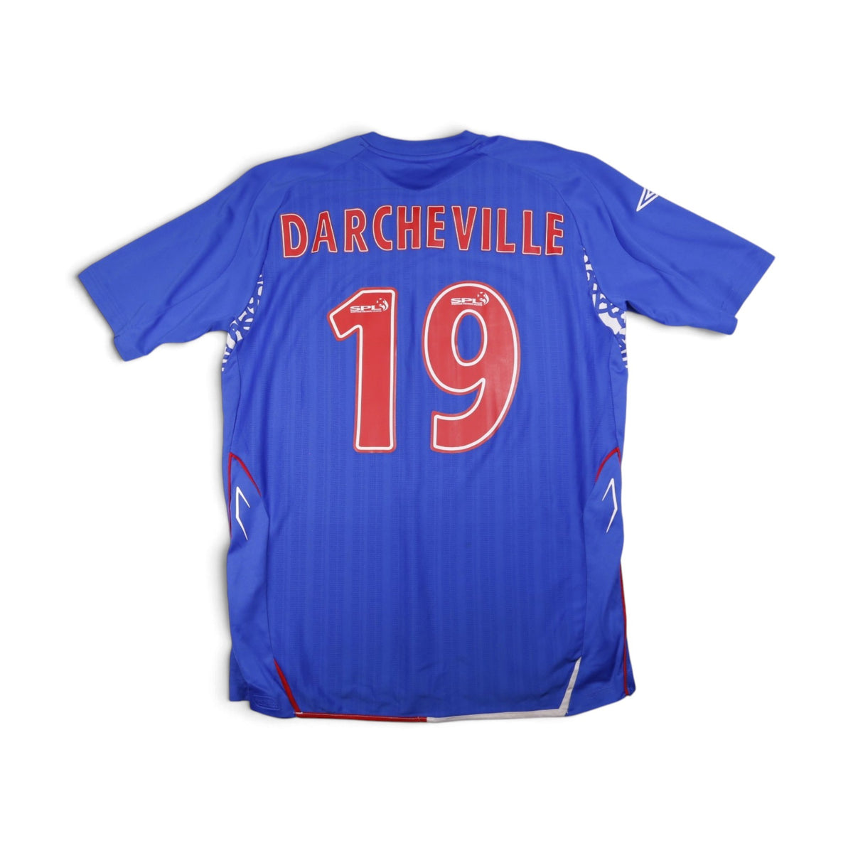 2007/08 Rangers home shirt back with Darcheville 19 printed in red