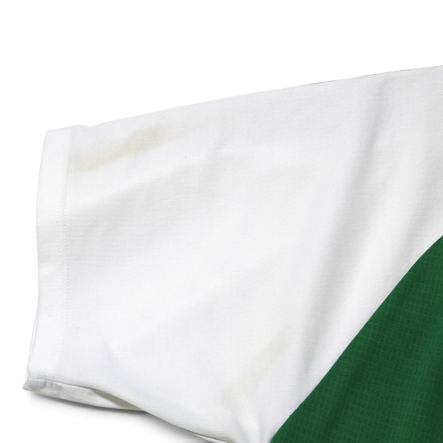 Detail of sleeve fabric and mark near cuff
