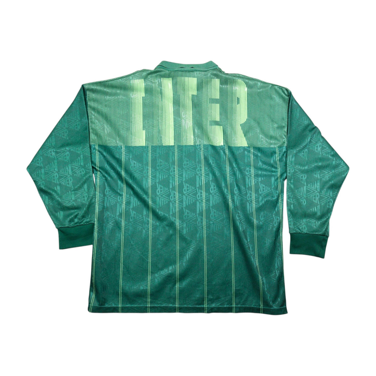 Inter Milan 1991/92 goalkeeper shirt, back view showing INTER lettering