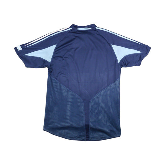 Back view of navy Argentina away shirt showing mesh panelling