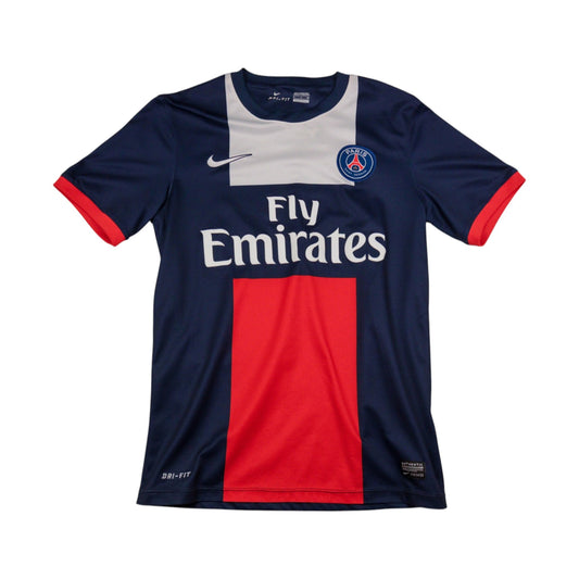 Paris Saint-Germain 2013/14 home shirt front with Fly Emirates sponsor