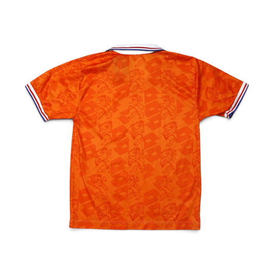 Netherlands 1994-96 home shirt back view showing full lion and diamond pattern