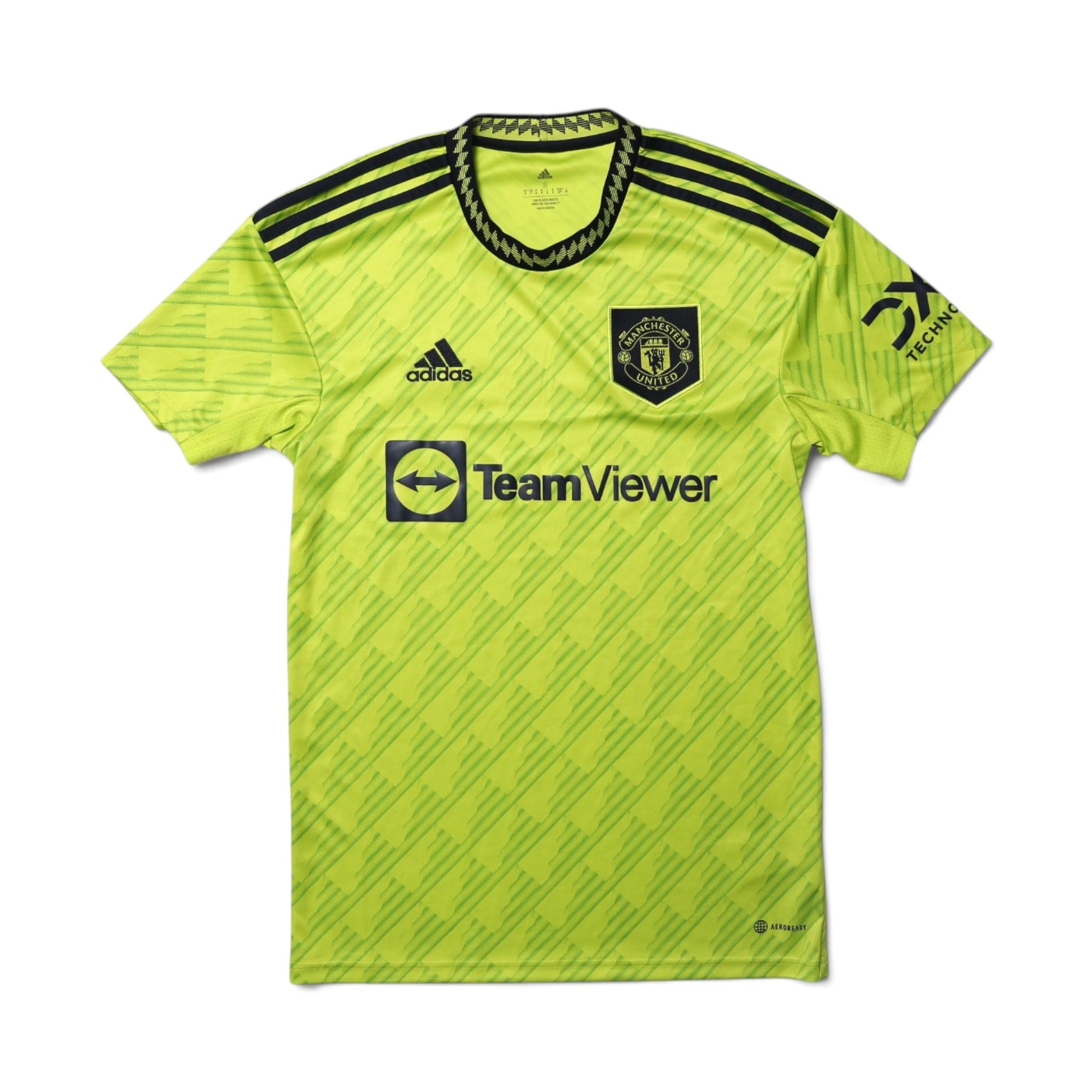 Manchester United 2022-23 third shirt front view with TeamViewer sponsor