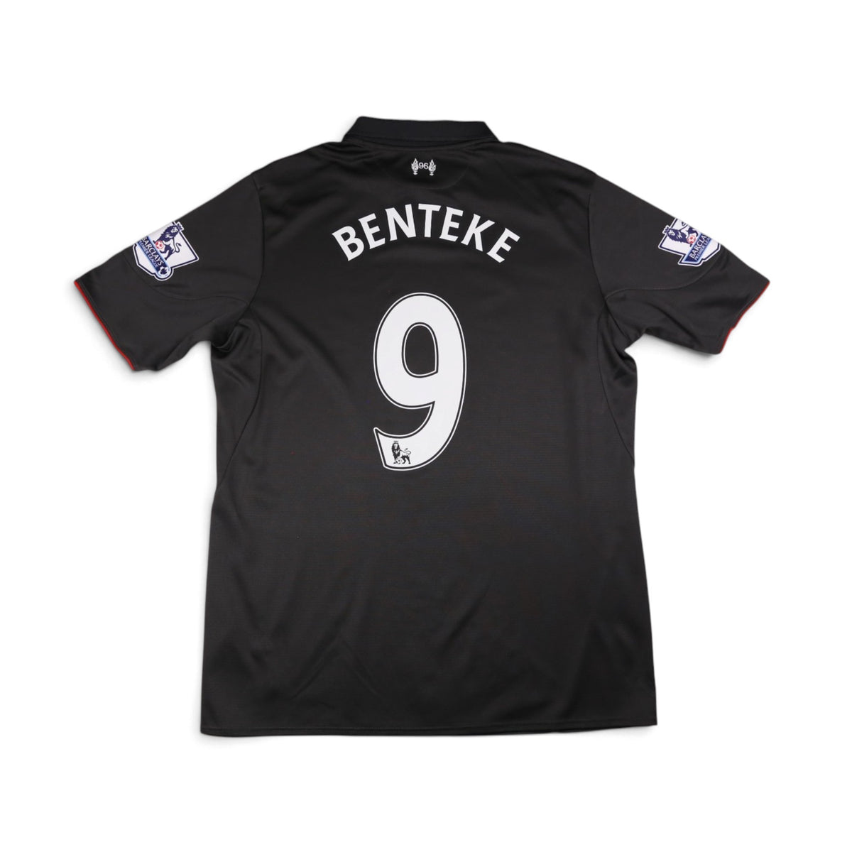 Liverpool 2015/16 third shirt back view with Benteke name and number 9 printed