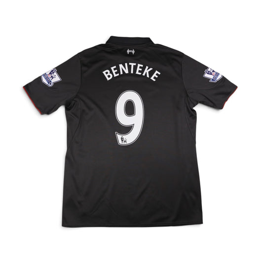 Liverpool 2015/16 third shirt back view with Benteke name and number 9 printed