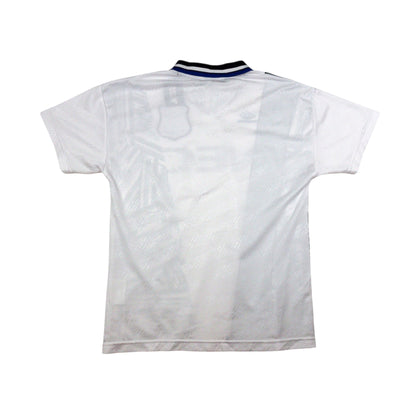 Everton 1994/95 away shirt back view plain white