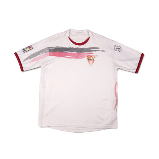 Front view of 2006/07 Sevilla home football shirt, size M