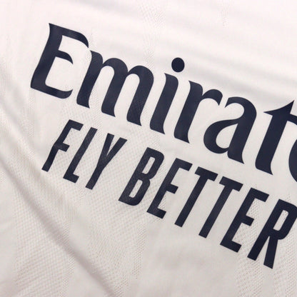 Close-up of Emirates Fly Better sponsor print