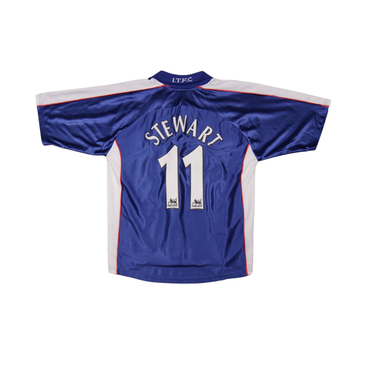 Ipswich Town home shirt back view showing Stewart 11 printed name and number