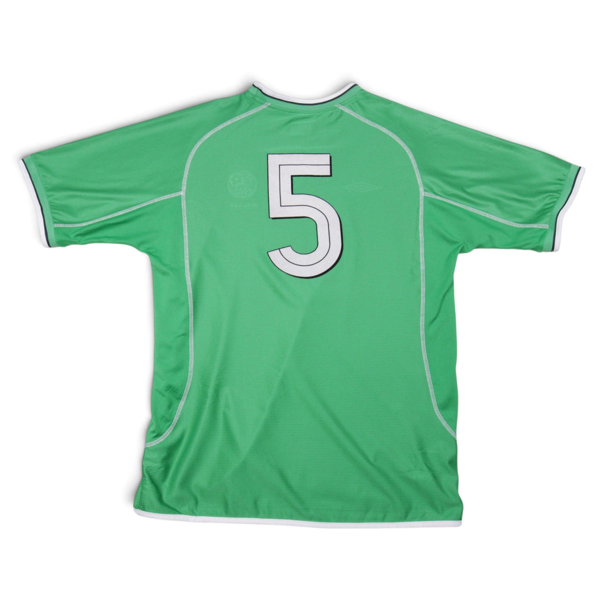 Ireland 2001/02 home shirt back view showing number 5