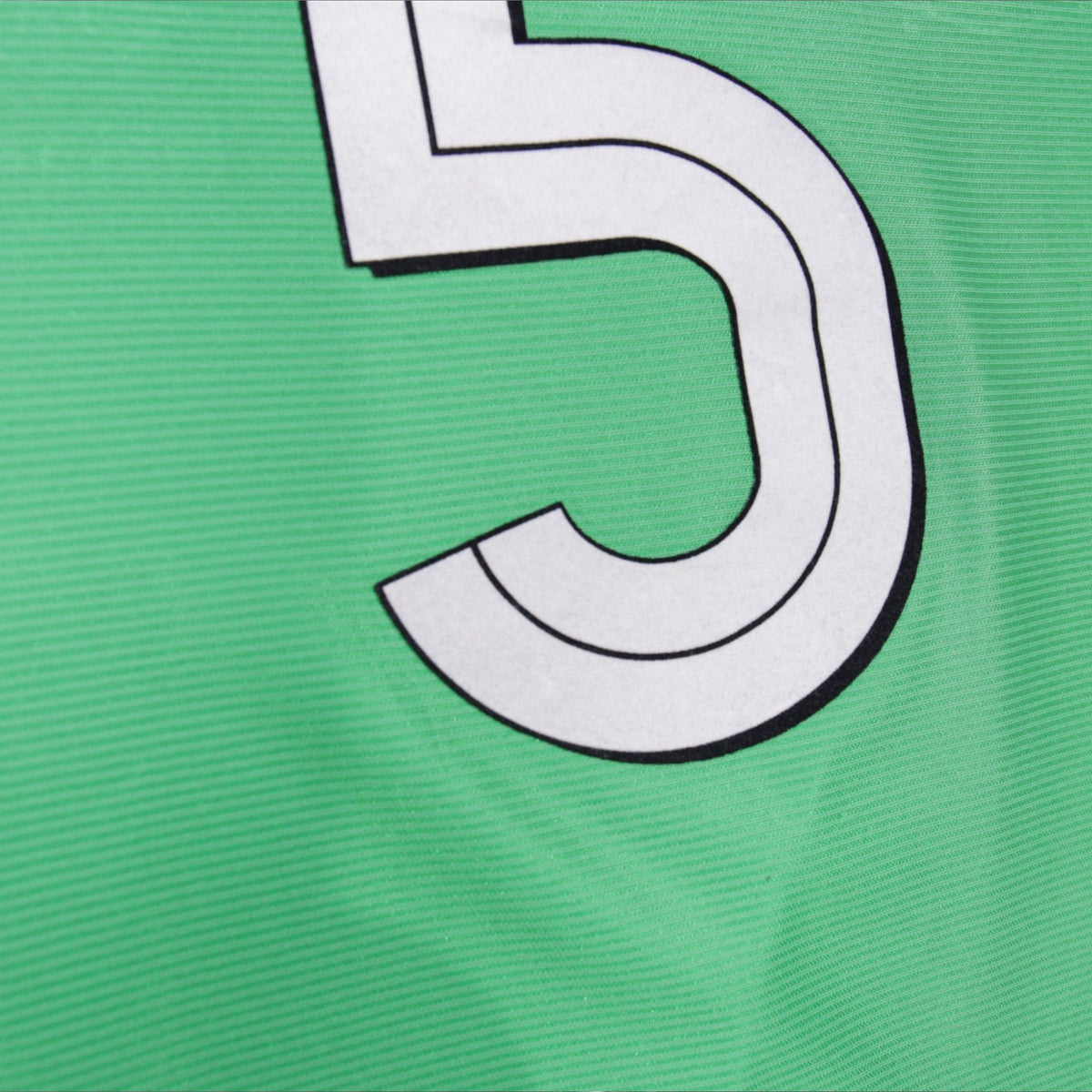 Close-up of number 5 on Ireland shirt