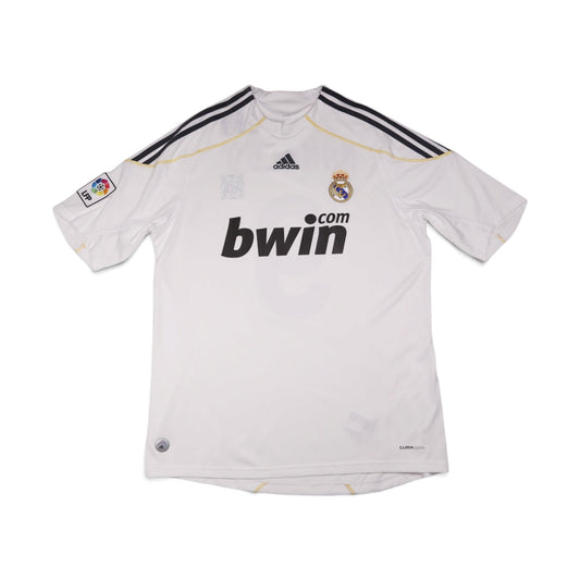 2009/10 Real Madrid home shirt front, bwin sponsor and adidas logo