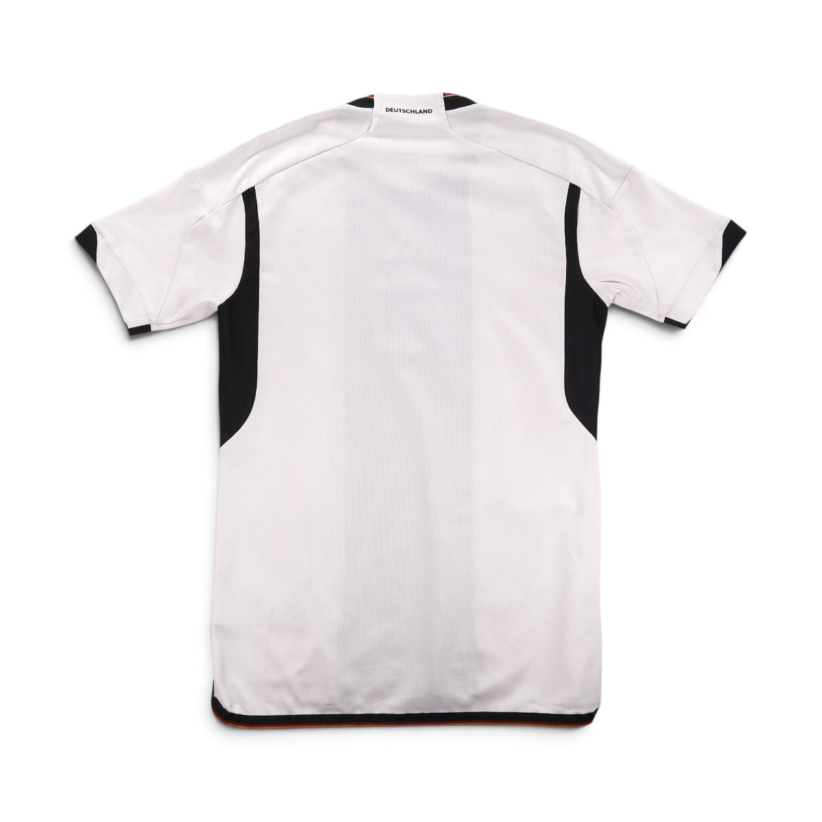Back of 2022/23 Germany home shirt showing DEUTSCHLAND text below collar