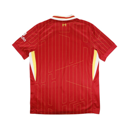 Liverpool 2024/25 home shirt back view showing collar and plain rear