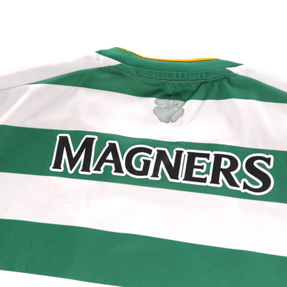 Close-up of Celtic shirt collar and size label