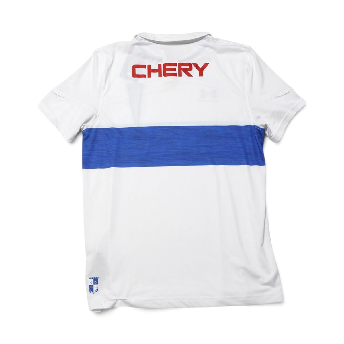 Universidad Católica 2023/24 home shirt back view showing CHERY sponsor
