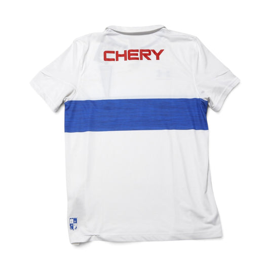 Universidad Católica 2023/24 home shirt back view showing CHERY sponsor