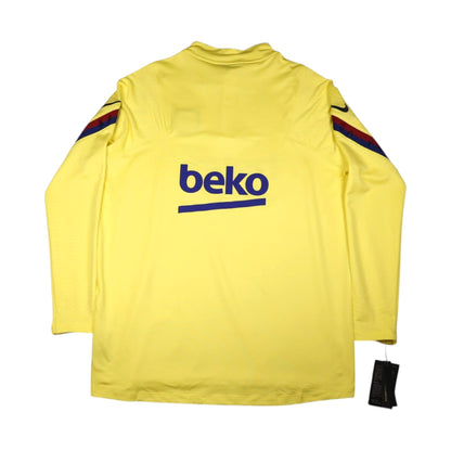 Barcelona 2019/20 Nike training top, back view, Beko sponsor across the back