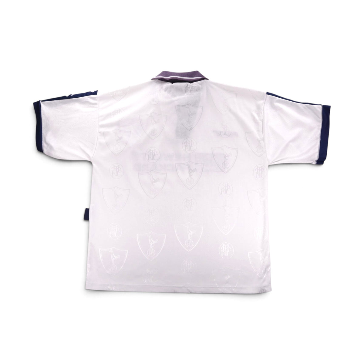 Tottenham Hotspur 1995/97 home shirt back view showing jacquard pattern