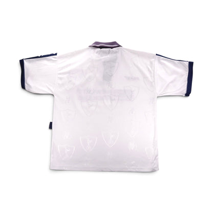 Tottenham Hotspur 1995/97 home shirt back view showing jacquard pattern