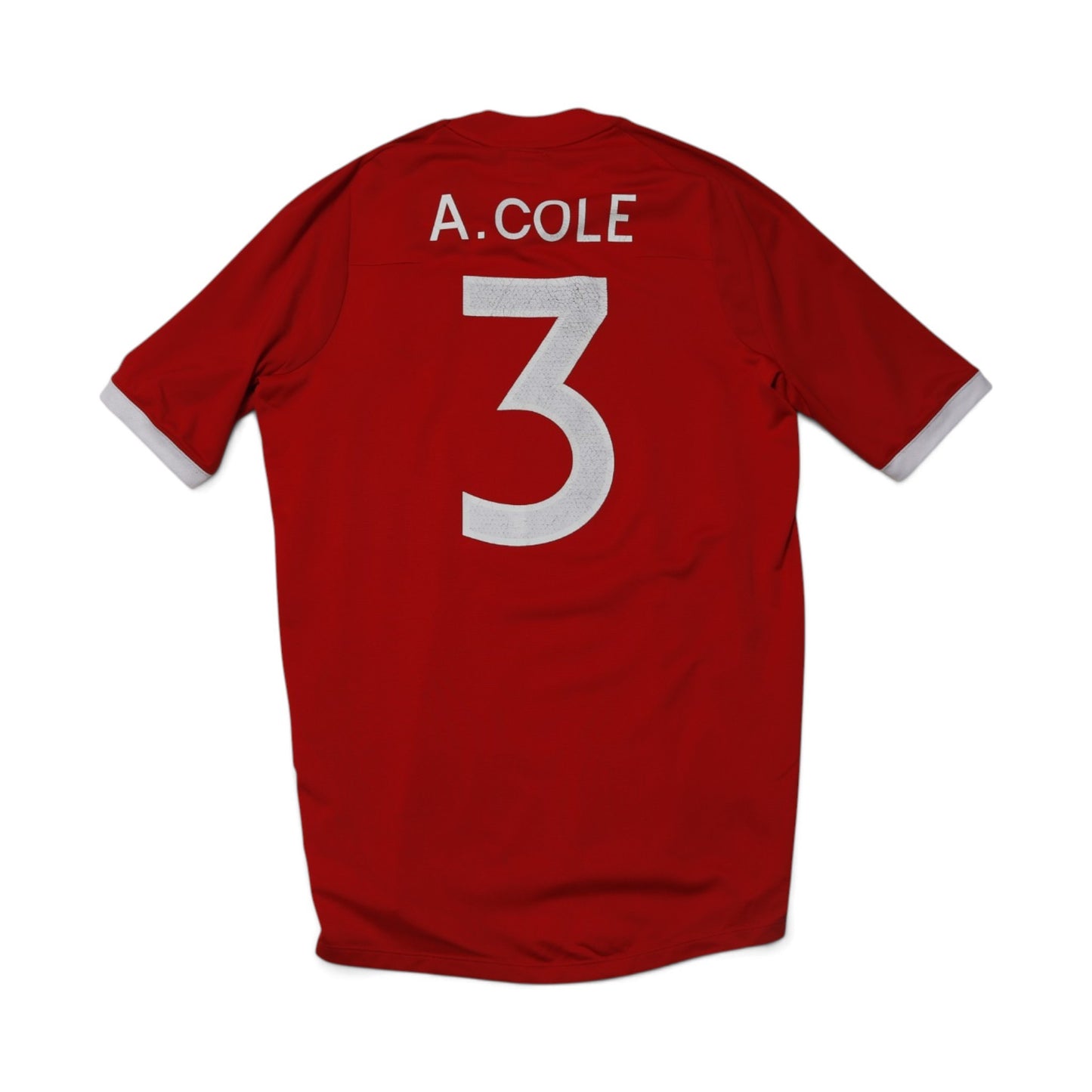 2010/11 England away shirt back showing A. Cole name and number 3 print