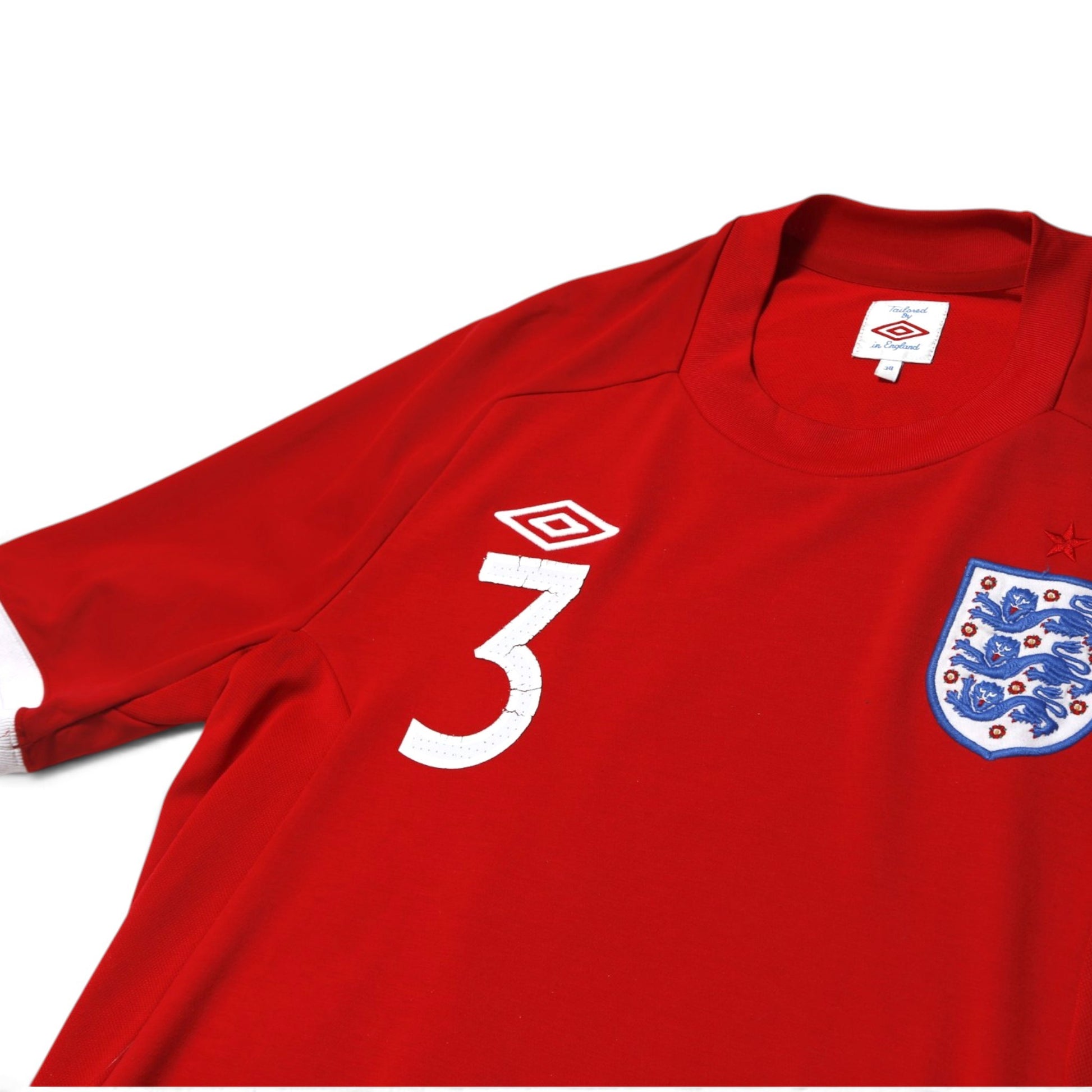2010/11 England Away Shirt – A. Cole #3 – detail