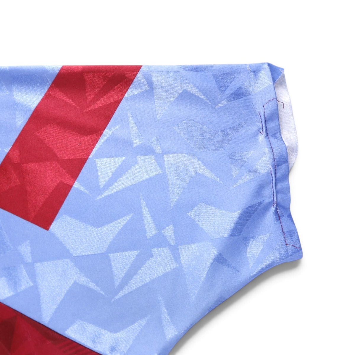 Close-up of the sleeve cuff and seam stitching
