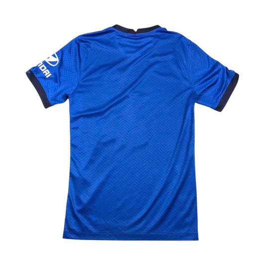 2020/21 Chelsea home shirt back, plain blue with Hyundai logo on the sleeve