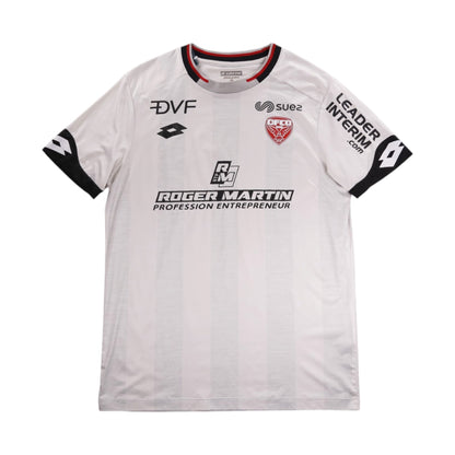 Dijon FCO away shirt front with Suez sponsor and DFCO crest