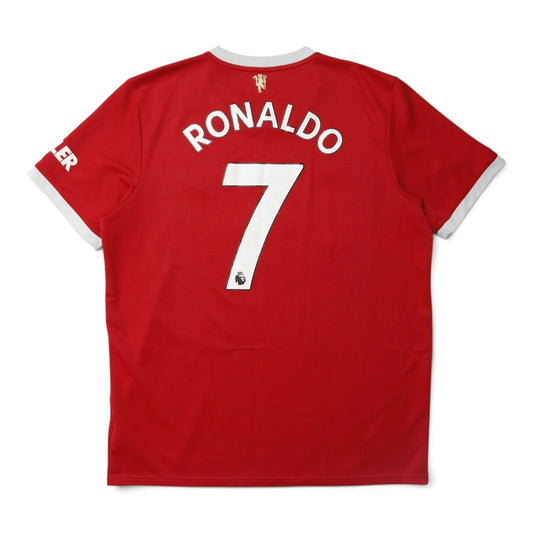 2021-22 Manchester United home shirt back with Ronaldo 7 print