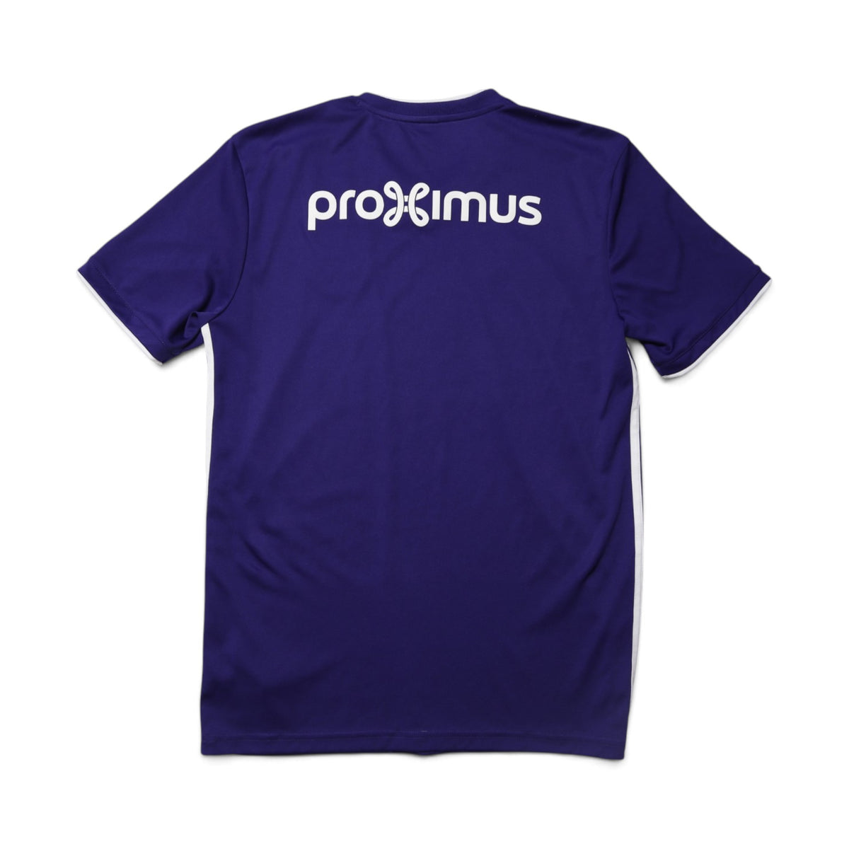 2018/19 Anderlecht home shirt back view showing Proximus branding