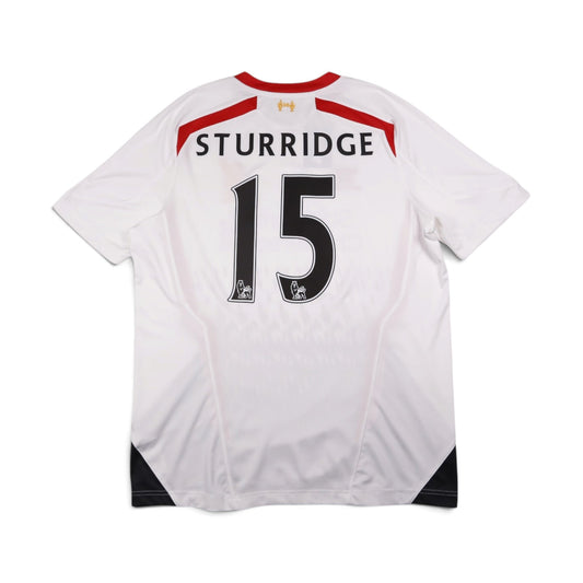 Liverpool 2013/14 away shirt back view printed Sturridge 15