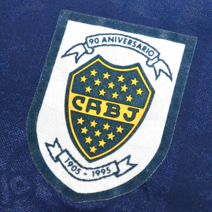 Close-up of Boca Juniors 90th anniversary crest