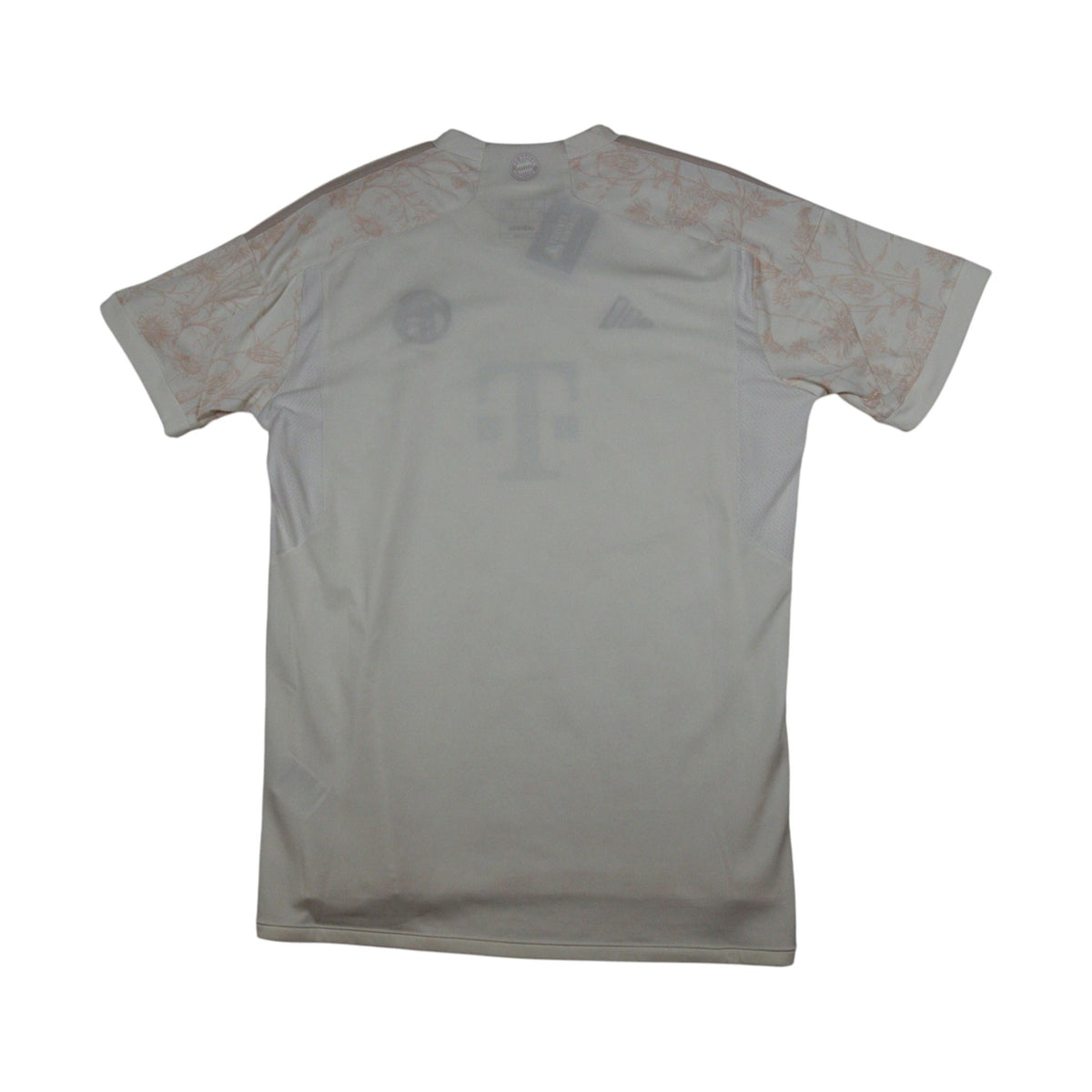 Bayern Munich 2023/24 third shirt back view, plain off-white