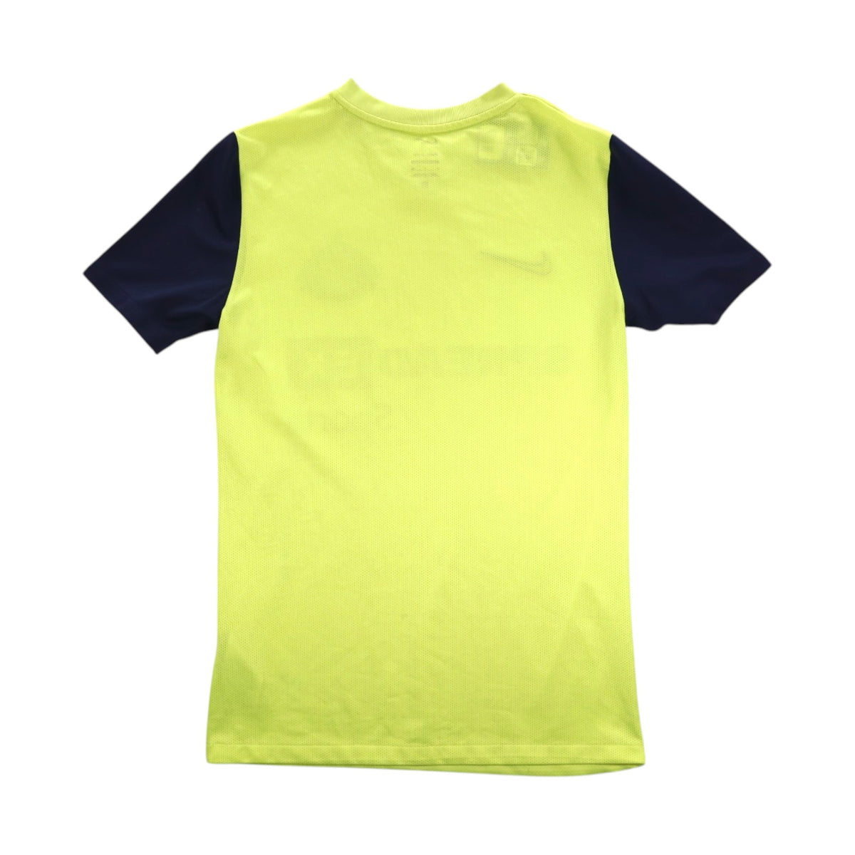 Sunderland AFC 2023/24 third shirt back view, plain yellow with navy sleeves