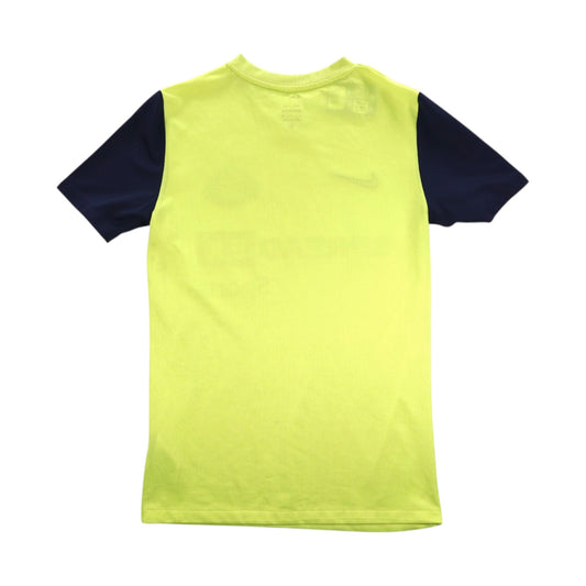 Sunderland AFC 2023/24 third shirt back view, plain yellow with navy sleeves