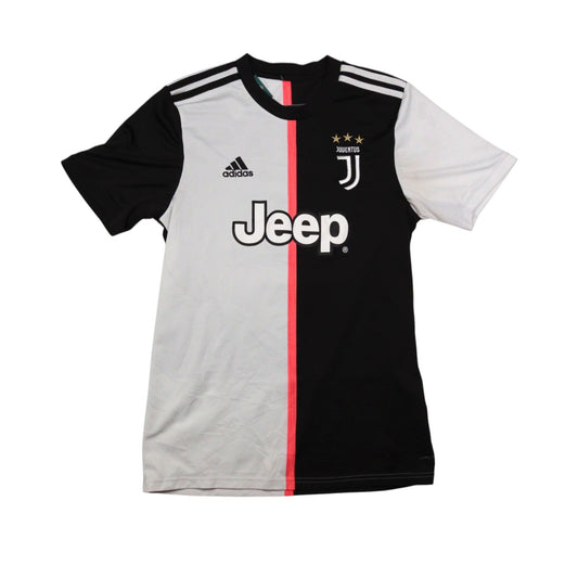 Juventus 2019/20 home shirt front view with Jeep sponsor and adidas logo