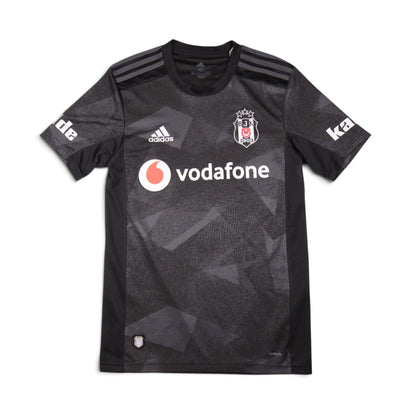 2019/20 Besiktas away shirt front view, black and grey camouflage design with Vodafone sponsor