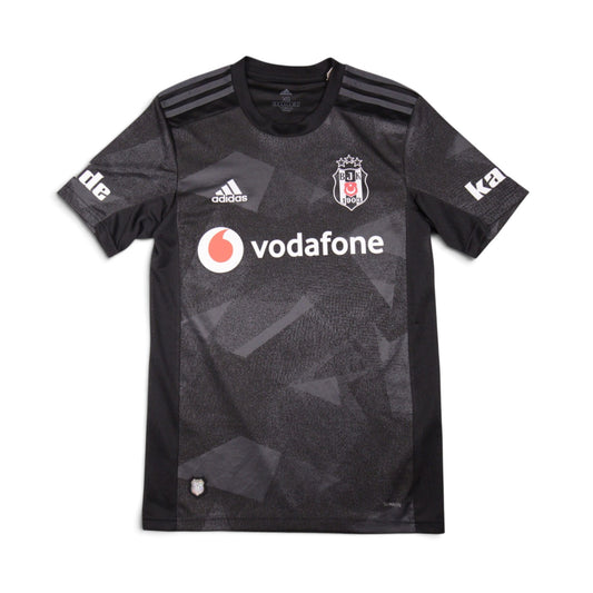 2019/20 Besiktas away shirt front view, black and grey camouflage design with Vodafone sponsor