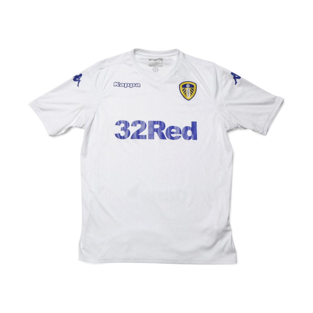 Leeds United 2018-19 away shirt back view showing 32Red sponsor